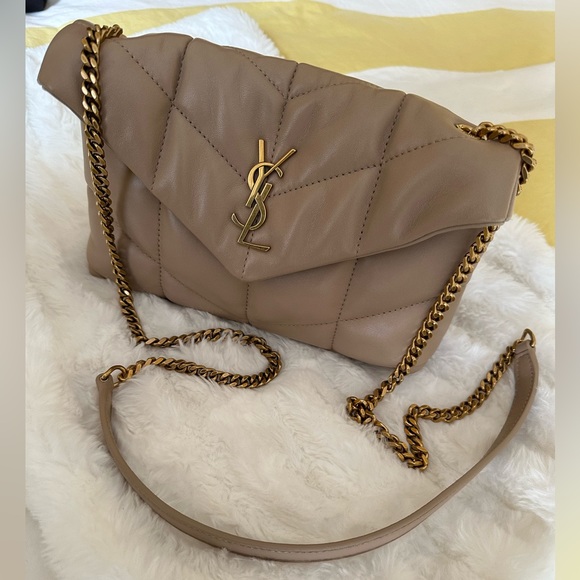 Yves Saint Laurent Beige Quilted Bag - Picture 12 of 15